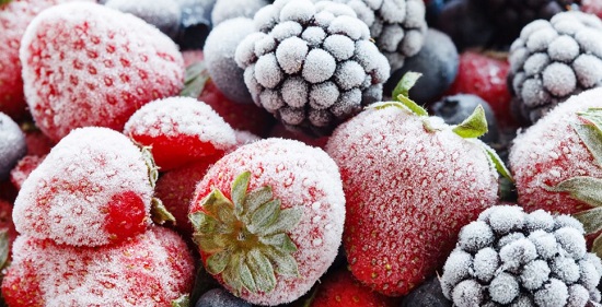 замороженные фрукты и овощи